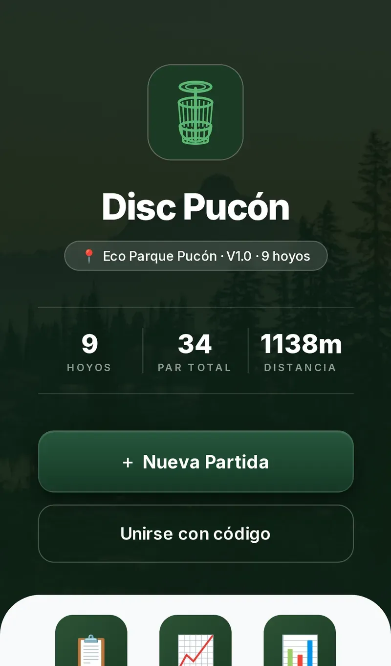 El sitio de Disc Pucón en teléfono