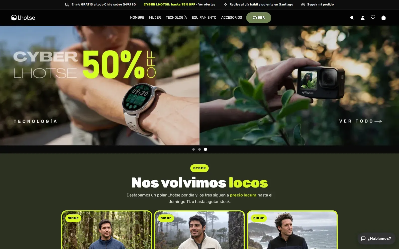 El sitio de Lhotse Store.